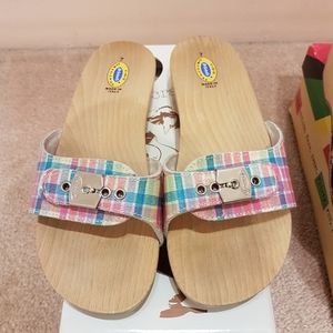 Dr. Scholl's wooden sandals Size 7